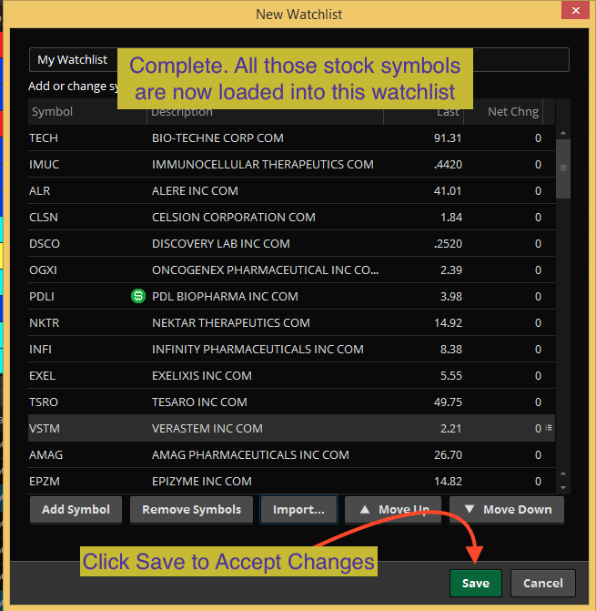 TOS Copy-Paste Watchlist 6